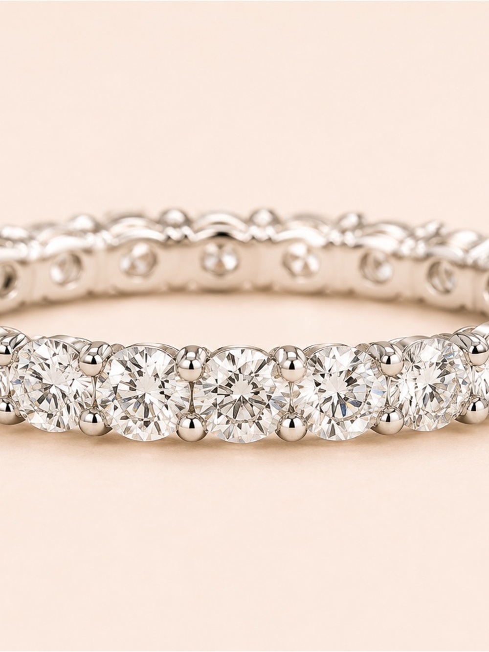 Classic Eternity Band in White Size 5.5